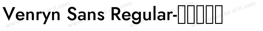 Venryn Sans Regular字体转换